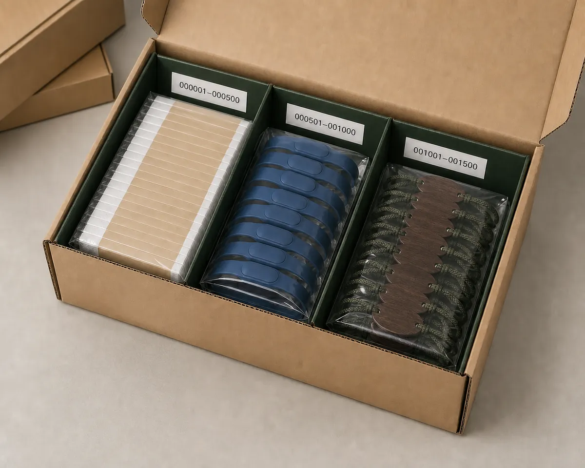 Packed for dispatch